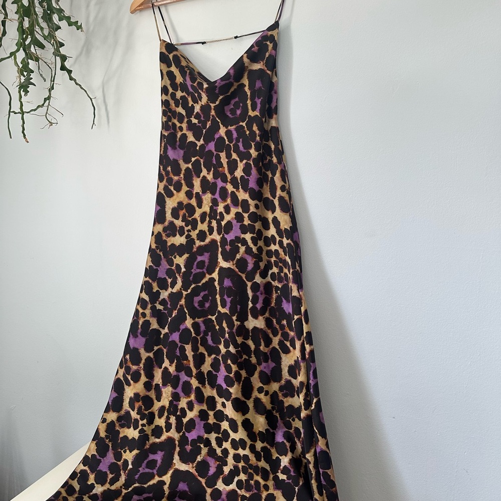 Zara Leopard Print Slip Dress